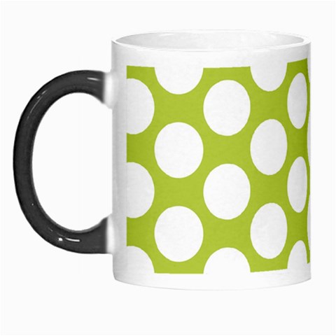 Spring Green Polkadot Morph Mug from ArtsNow.com Left