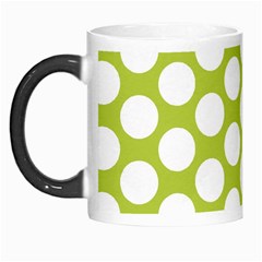 Spring Green Polkadot Morph Mug from ArtsNow.com Left