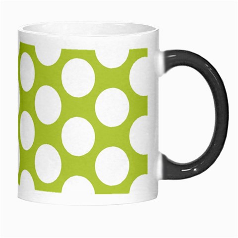 Spring Green Polkadot Morph Mug from ArtsNow.com Right