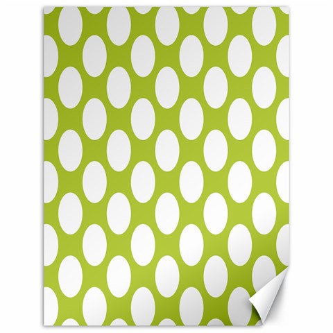 Spring Green Polkadot Canvas 12  x 16  (Unframed) from ArtsNow.com 11.86 x15.41  Canvas - 1