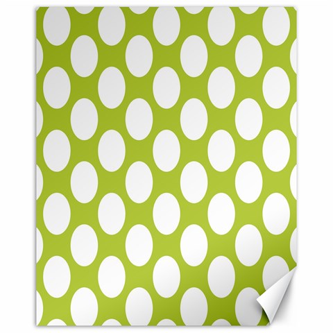 Spring Green Polkadot Canvas 16  x 20  (Unframed) from ArtsNow.com 15.75 x19.29  Canvas - 1