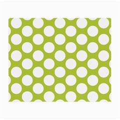 Spring Green Polkadot Glasses Cloth (Small, Two Sided) from ArtsNow.com Front