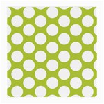 Spring Green Polkadot Glasses Cloth (Medium, Two Sided)