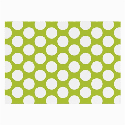 Spring Green Polkadot Glasses Cloth (Large) from ArtsNow.com Front