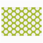 Spring Green Polkadot Glasses Cloth (Large, Two Sided)