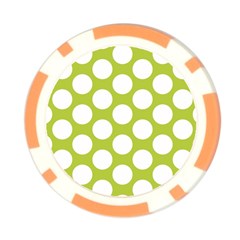 Spring Green Polkadot Poker Chip from ArtsNow.com Back