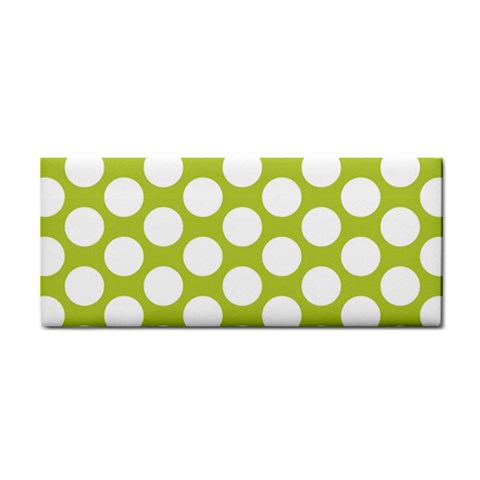 Spring Green Polkadot Hand Towel from ArtsNow.com Front