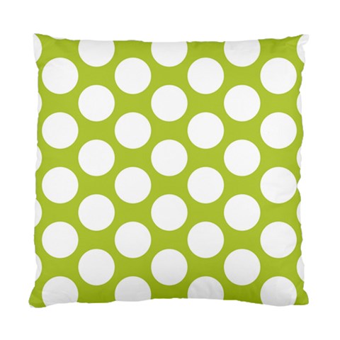 Spring Green Polkadot Cushion Case (Single Sided)  from ArtsNow.com Front