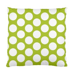 Spring Green Polkadot Cushion Case (Two Sided)  from ArtsNow.com Front