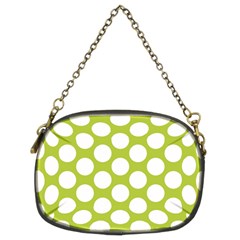 Spring Green Polkadot Chain Purse (Two Sided)  from ArtsNow.com Front