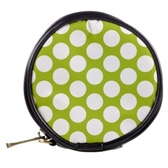 Spring Green Polkadot Mini Makeup Case from ArtsNow.com Back