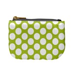 Spring Green Polkadot Coin Change Purse