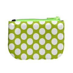 Spring Green Polkadot Coin Change Purse from ArtsNow.com Back