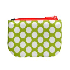 Spring Green Polkadot Coin Change Purse from ArtsNow.com Back