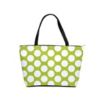 Spring Green Polkadot Large Shoulder Bag