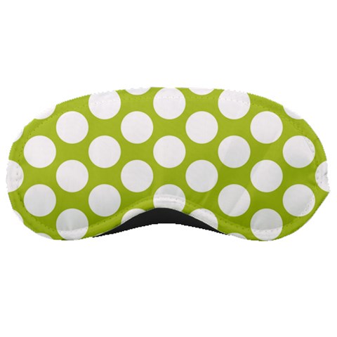 Spring Green Polkadot Sleeping Mask from ArtsNow.com Front