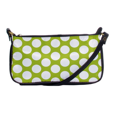 Spring Green Polkadot Evening Bag from ArtsNow.com Front