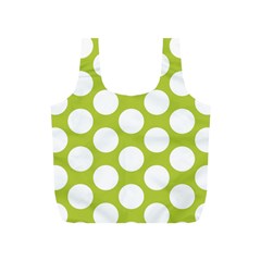 Spring Green Polkadot Reusable Bag (S) from ArtsNow.com Back