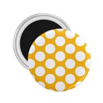 Sunny Yellow Polkadot 2.25  Button Magnet