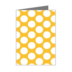 Sunny Yellow Polkadot Mini Greeting Card from ArtsNow.com Left