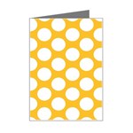 Sunny Yellow Polkadot Mini Greeting Card