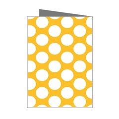 Sunny Yellow Polkadot Mini Greeting Card from ArtsNow.com Right