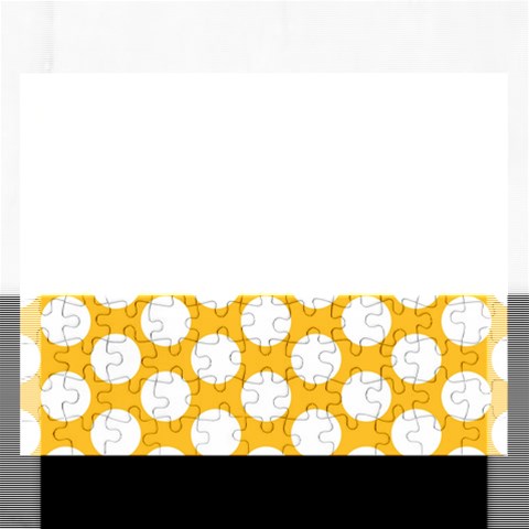 Sunny Yellow Polkadot Jigsaw Puzzle (Rectangle) from ArtsNow.com Front