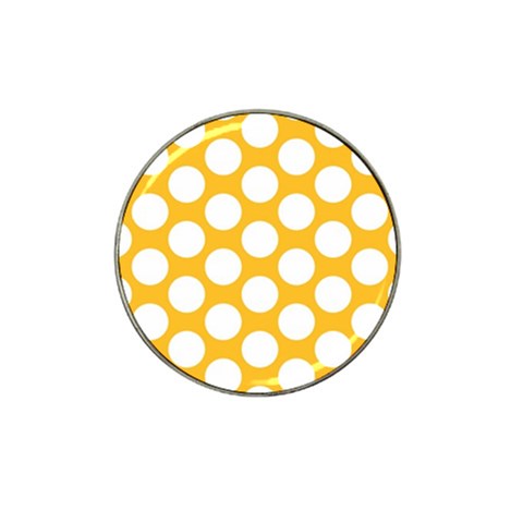 Sunny Yellow Polkadot Golf Ball Marker 4 Pack (for Hat Clip) from ArtsNow.com Front