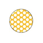 Sunny Yellow Polkadot Golf Ball Marker 4 Pack (for Hat Clip)