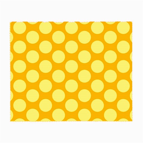 Sunny Yellow Polkadot Glasses Cloth (Small) from ArtsNow.com Front