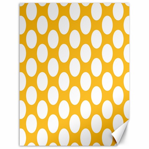 Sunny Yellow Polkadot Canvas 12  x 16  (Unframed) from ArtsNow.com 11.86 x15.41  Canvas - 1