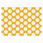 Sunny Yellow Polkadot Glasses Cloth (Large, Two Sided)