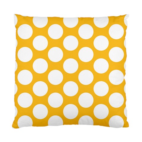 Sunny Yellow Polkadot Cushion Case (Two Sided)  from ArtsNow.com Back