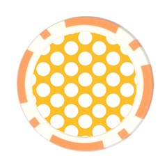 Sunny Yellow Polkadot Poker Chip (10 Pack) from ArtsNow.com Front