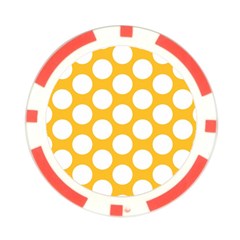 Sunny Yellow Polkadot Poker Chip (10 Pack) from ArtsNow.com Back