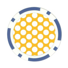 Sunny Yellow Polkadot Poker Chip (10 Pack) from ArtsNow.com Back