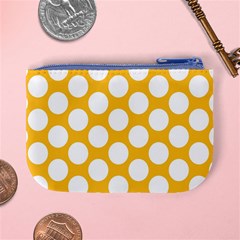 Sunny Yellow Polkadot Coin Change Purse from ArtsNow.com Back