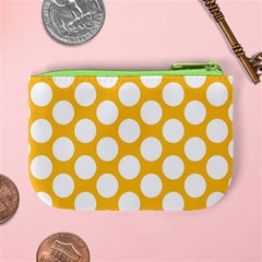 Sunny Yellow Polkadot Coin Change Purse from ArtsNow.com Back