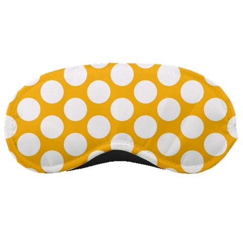 Sunny Yellow Polkadot Sleeping Mask from ArtsNow.com Front