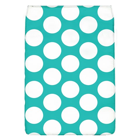 Turquoise Polkadot Pattern Removable Flap Cover (Large) from ArtsNow.com Front