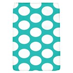 Turquoise Polkadot Pattern Removable Flap Cover (Small)