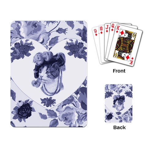 MISS KITTY Playing Cards Single Design from ArtsNow.com Back