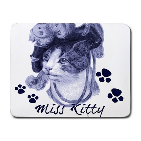 Miss Kitty blues Small Mouse Pad (Rectangle) from ArtsNow.com Front