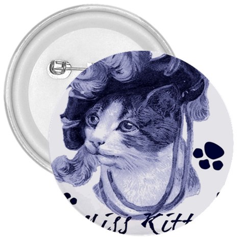 Miss Kitty blues 3  Button from ArtsNow.com Front