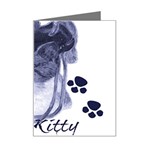 Miss Kitty blues Mini Greeting Card