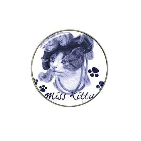 Miss Kitty blues Golf Ball Marker 10 Pack (for Hat Clip) from ArtsNow.com Front