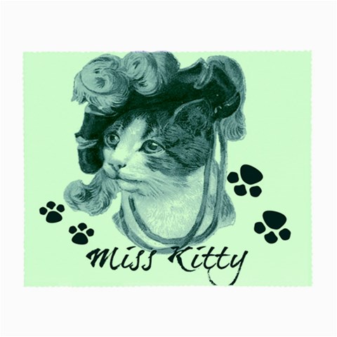 Miss Kitty blues Glasses Cloth (Small) from ArtsNow.com Front