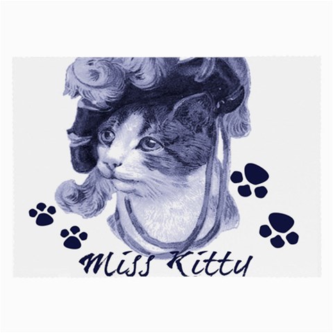 Miss Kitty blues Glasses Cloth (Large, Two Sided) from ArtsNow.com Front