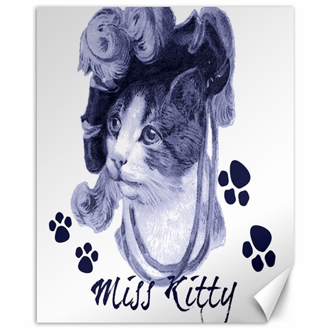 Miss Kitty blues Canvas 11  x 14  (Unframed) from ArtsNow.com 10.95 x13.48  Canvas - 1