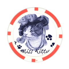 Miss Kitty blues Poker Chip from ArtsNow.com Front